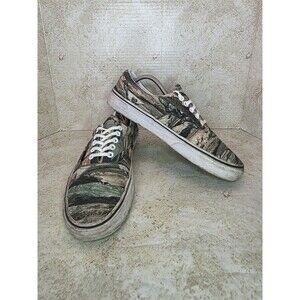 Vans Grunge Lace Up Shoes Men Sz 9.5 Women 11 Camo Casual Comfort Sneakers